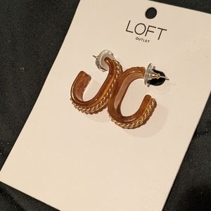 LOFT tortoise shell earrings